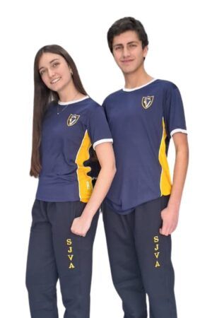 Polera Colegio Saint John's Unisex Deporte New Azul